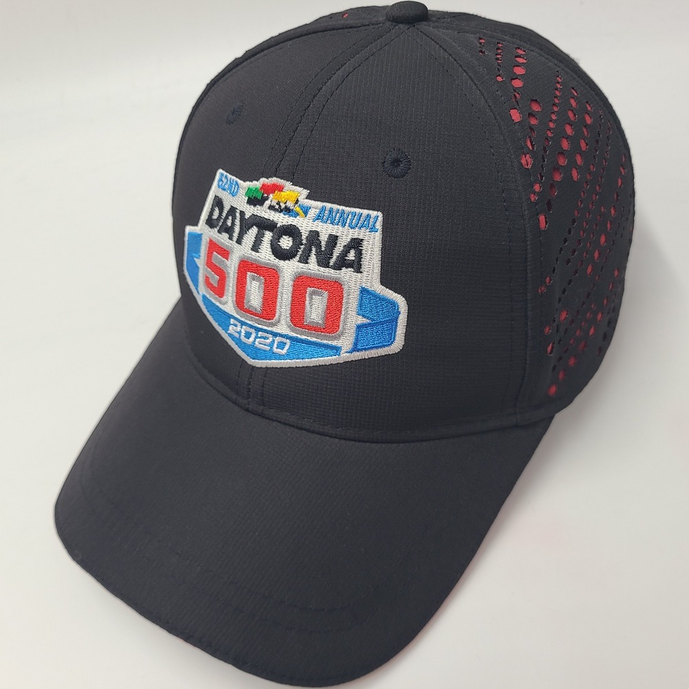 Daytona 500 Hat Adjustable Cap America Black Red NASCAR Racing 2020 Pierce Men